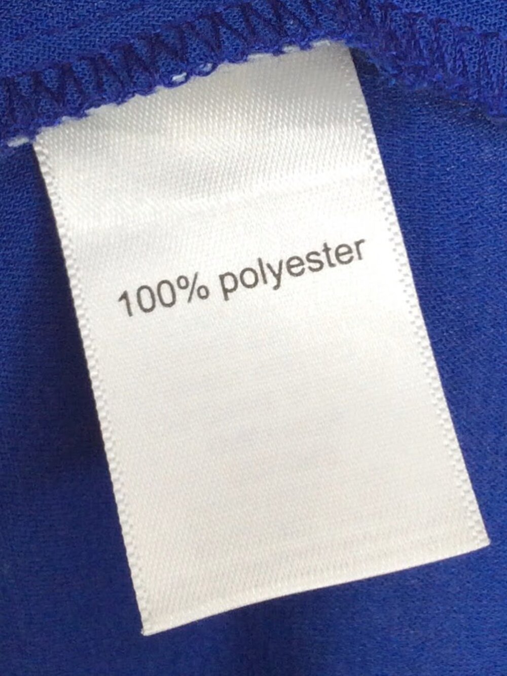 Maurices Top Women's Size 0X Royal Blue Short Roll Cuff Sleeve Back Zip - Picture 7 of 7